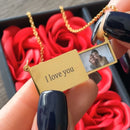 COLAR PERSONALIZÁVEL COM FOTO - PARA MINHA AMADA 💓 - Amparo Shopp