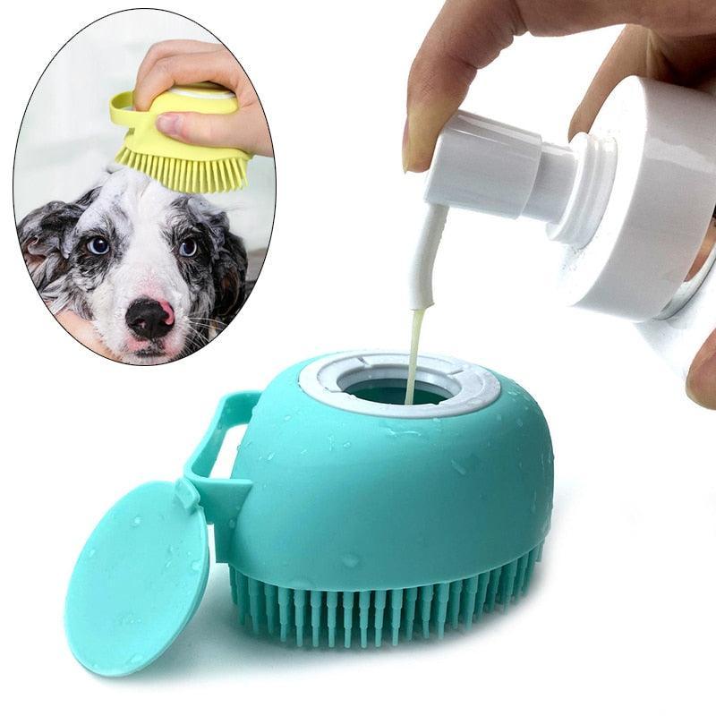 Escova PuppyBrush Para Banho ou Limpeza de Animais de Estimação - Amparo Shopp